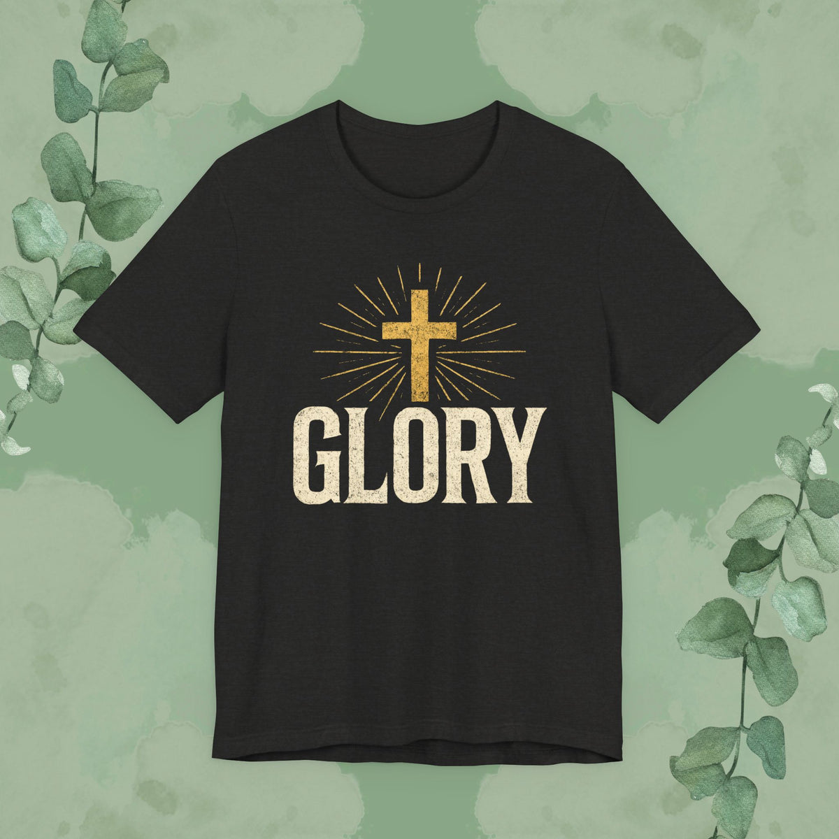 GLORY Christian T-Shirt | Radiant Cross Gospel Tee