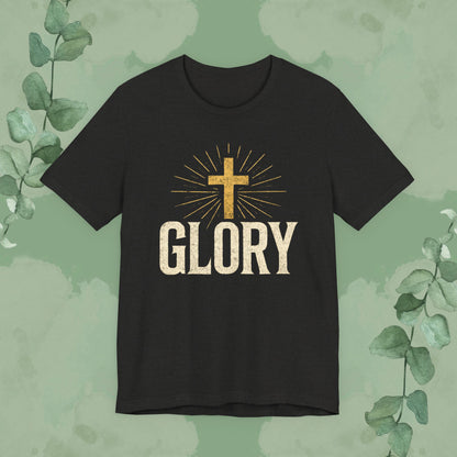 GLORY Christian T-Shirt | Radiant Cross Gospel Tee