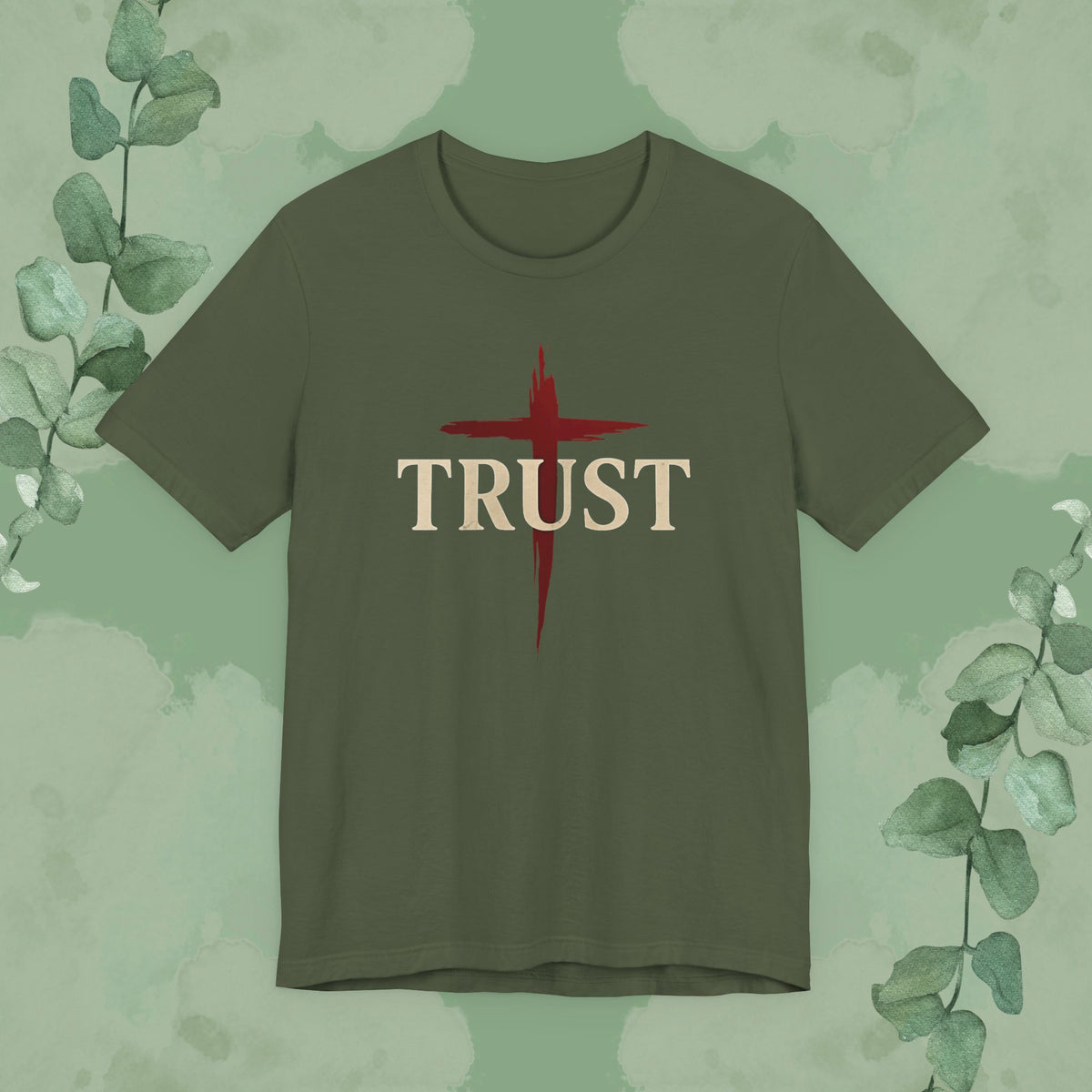 TRUST – Bold Cross Statement T-Shirt