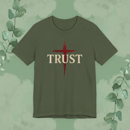 TRUST – Bold Cross Statement T-Shirt