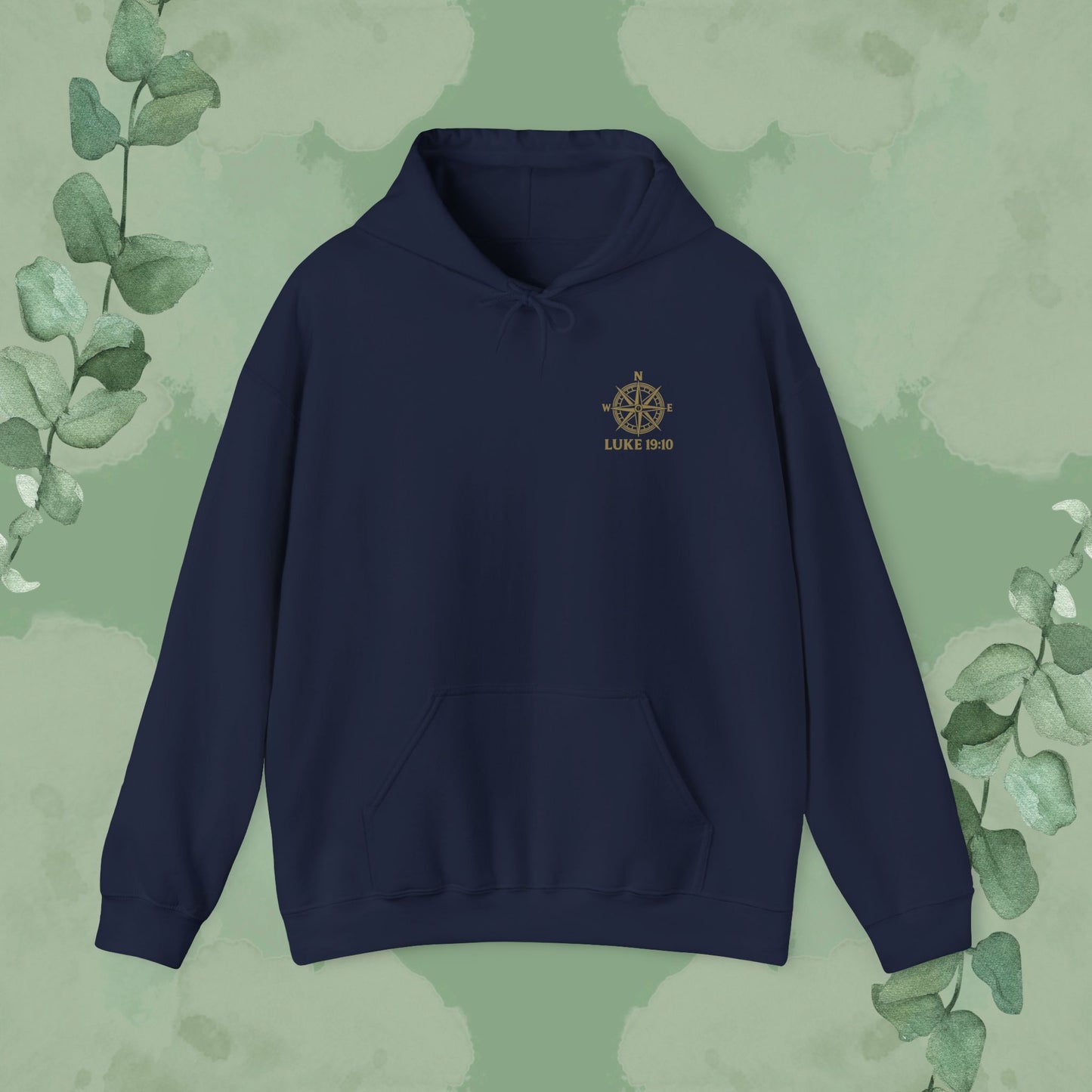 Feeling Lost? Jesus is Looking for You – Luke 19:10 Compass Hoodie