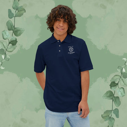 Love Is As Love Does – Christian Left-Chest Print Design Polo Shirt