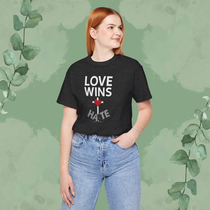 Love Wins – Christian T-Shirt | Faith Over Hate Tee | True Vine Design