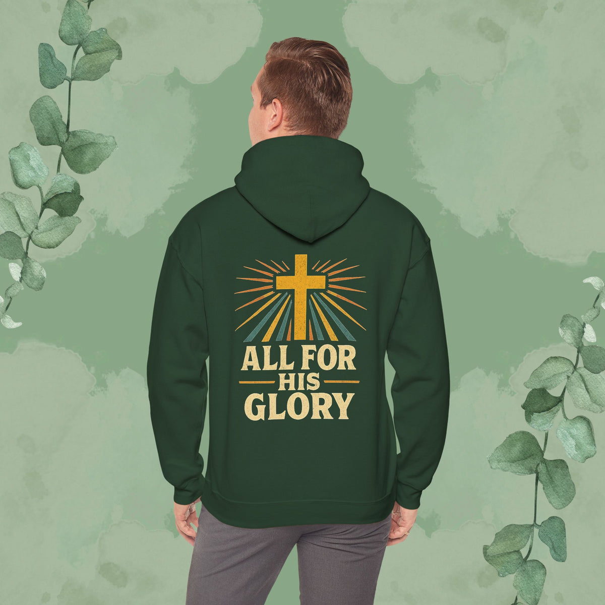 All For His Glory Christian Hoodie