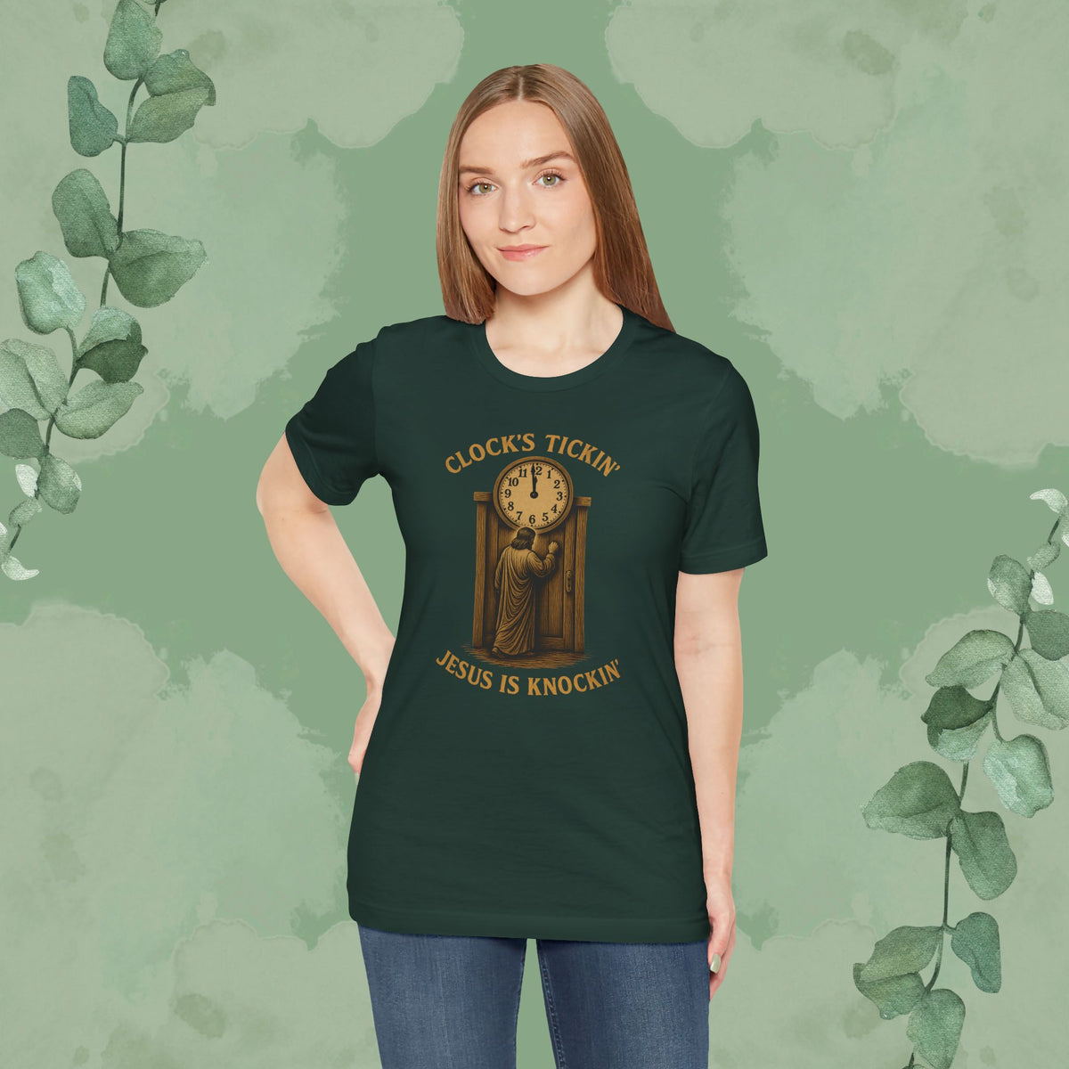 Clock’s Tickin’ – Jesus is Knockin’ T-Shirt