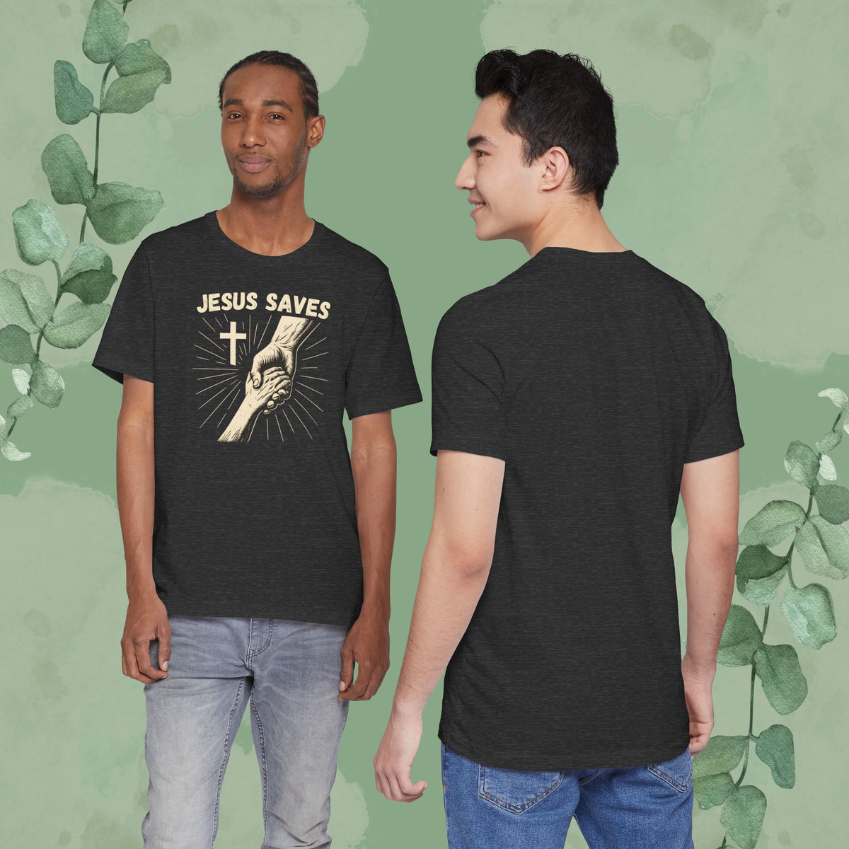 Jesus Saves – Hand of Salvation Christian T-Shirt