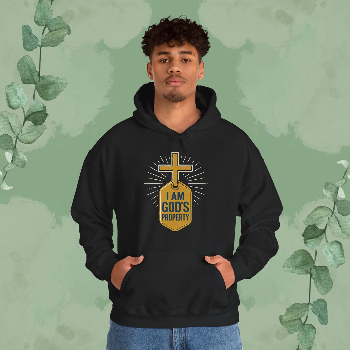 I Am God’s Property Christian Hoodie – Bold Faith Statement Sweatshirt