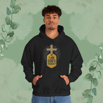 I Am God’s Property Christian Hoodie – Bold Faith Statement Sweatshirt