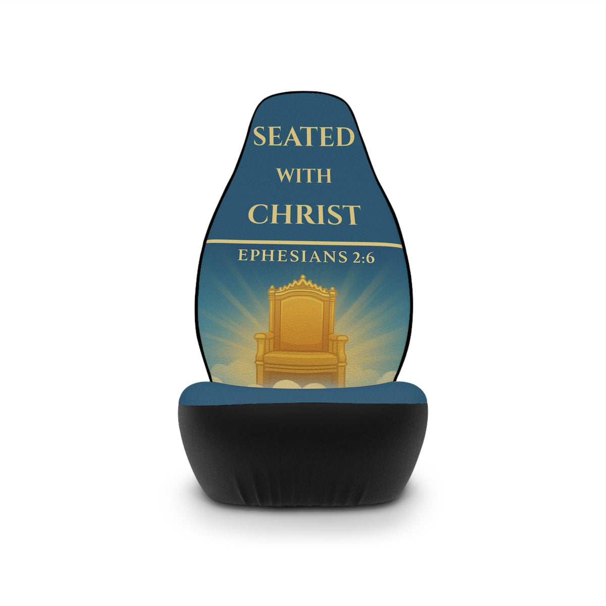 Seated With Christ – Ephesians 2:6 Christian Car Seat Covers (Set of 2)