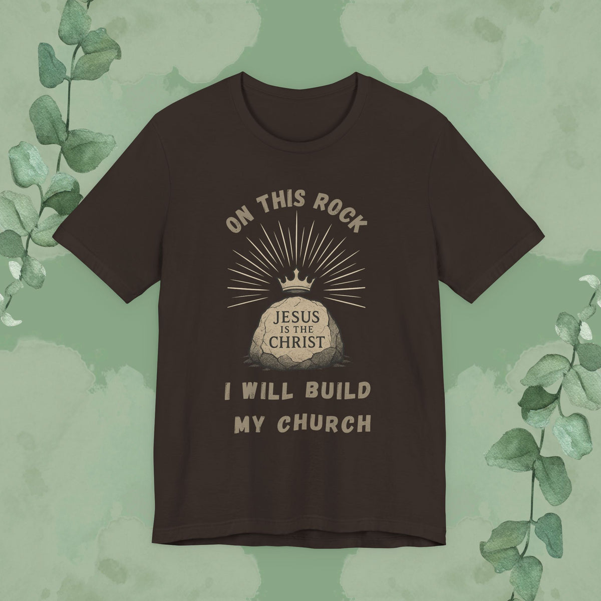 On This Rock Matthew 16:18 Christian T-Shirt – Bold Faith Statement Tee
