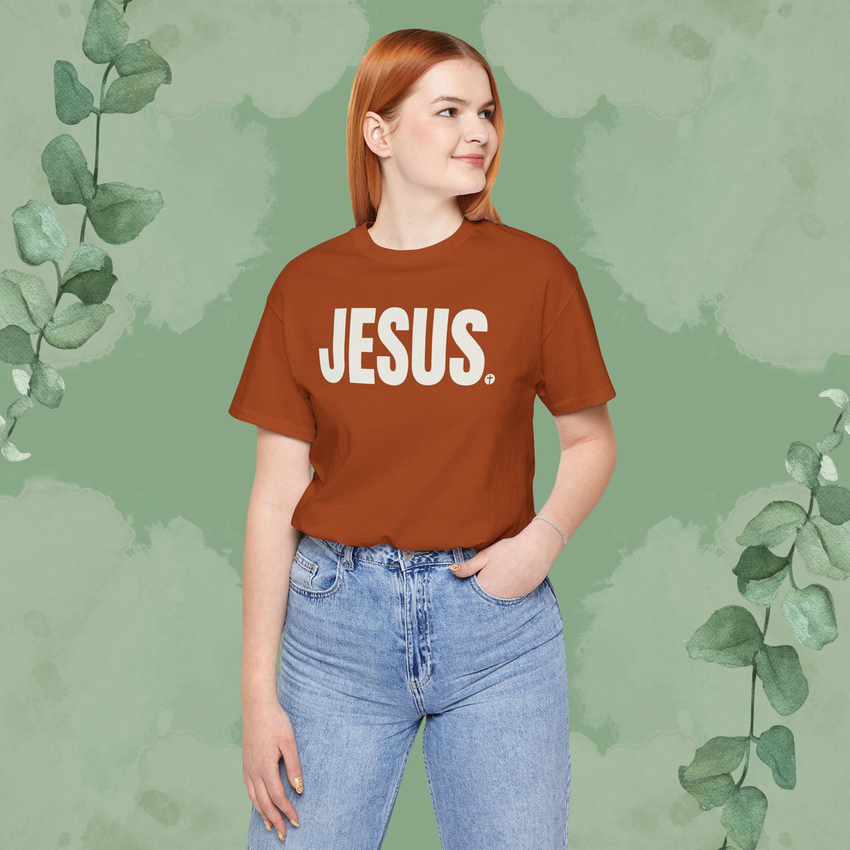 JESUS Period – Bold Christian T-Shirt with Cross Design | True Vine Design