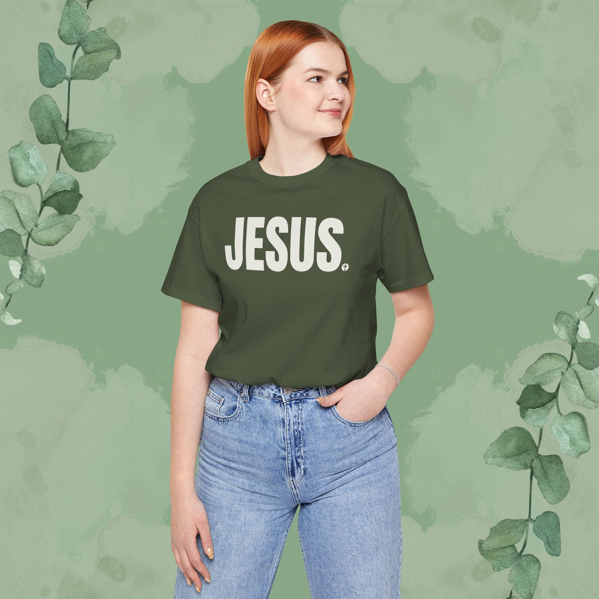 JESUS Period – Bold Christian T-Shirt with Cross Design | True Vine Design