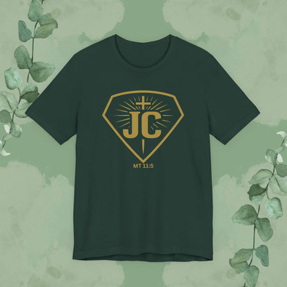 Miracle Man – JC Emblem Tee (Matthew 11:5)