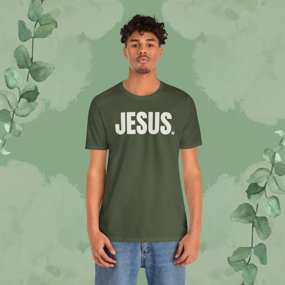 JESUS Period – Bold Christian T-Shirt with Cross Design | True Vine Design