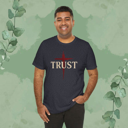 TRUST – Bold Cross Statement T-Shirt