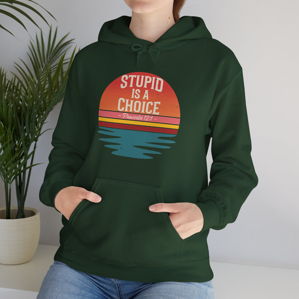 Stupid Is a Choice – Proverbs 12:1 Hoodie