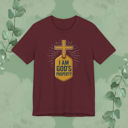 I Am God’s Property Unisex Jersey Short Sleeve Tee