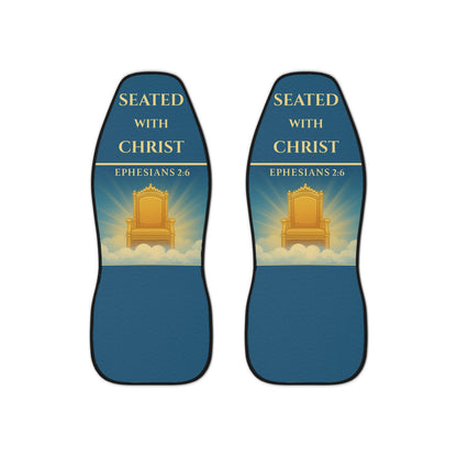 Seated With Christ – Ephesians 2:6 Christian Car Seat Covers (Set of 2)