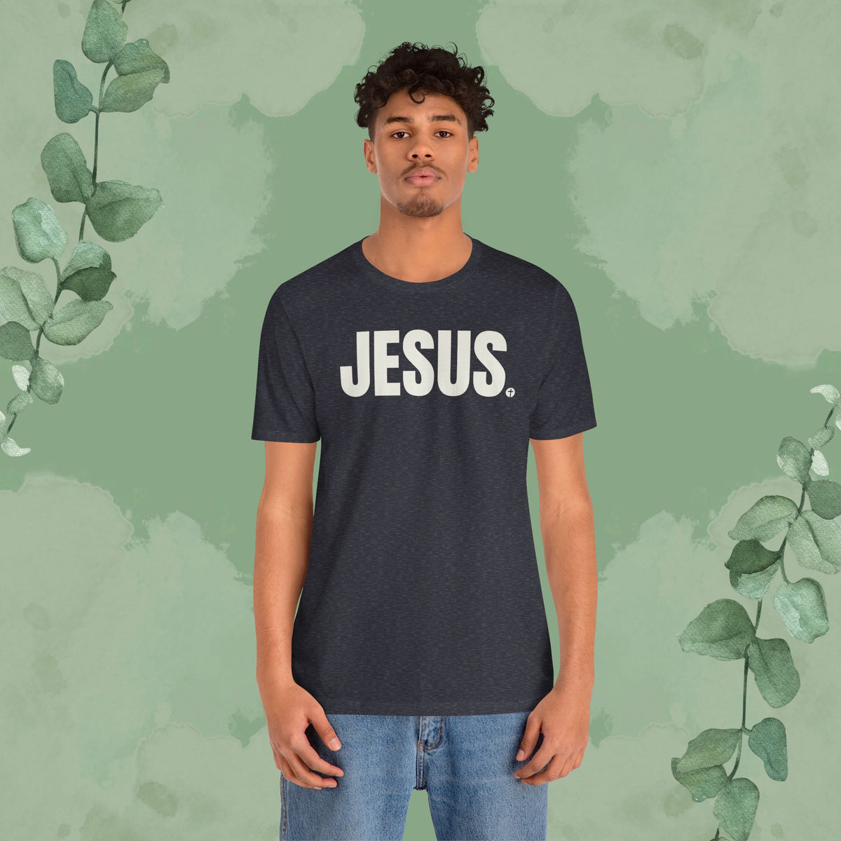 JESUS Period – Bold Christian T-Shirt with Cross Design | True Vine Design