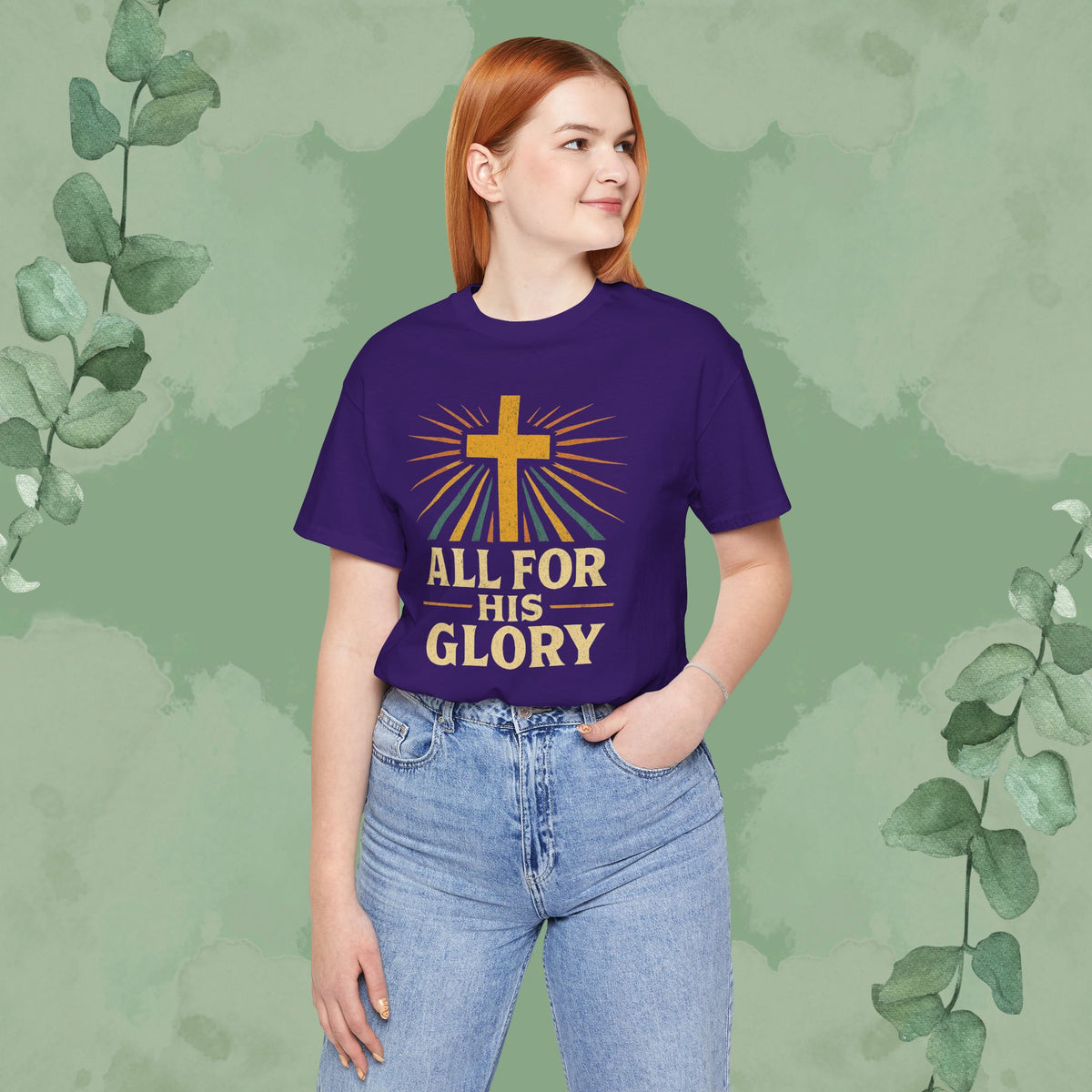 All For His Glory Christian T-Shirt