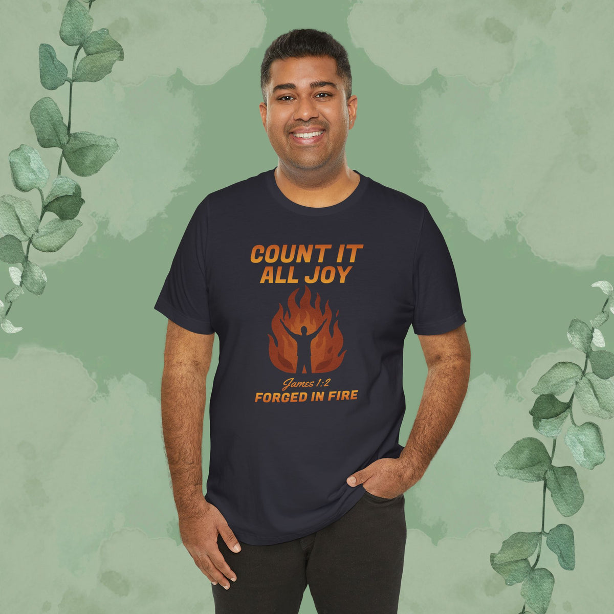 Count It All Joy – Forged in Fire Christian T-Shirt