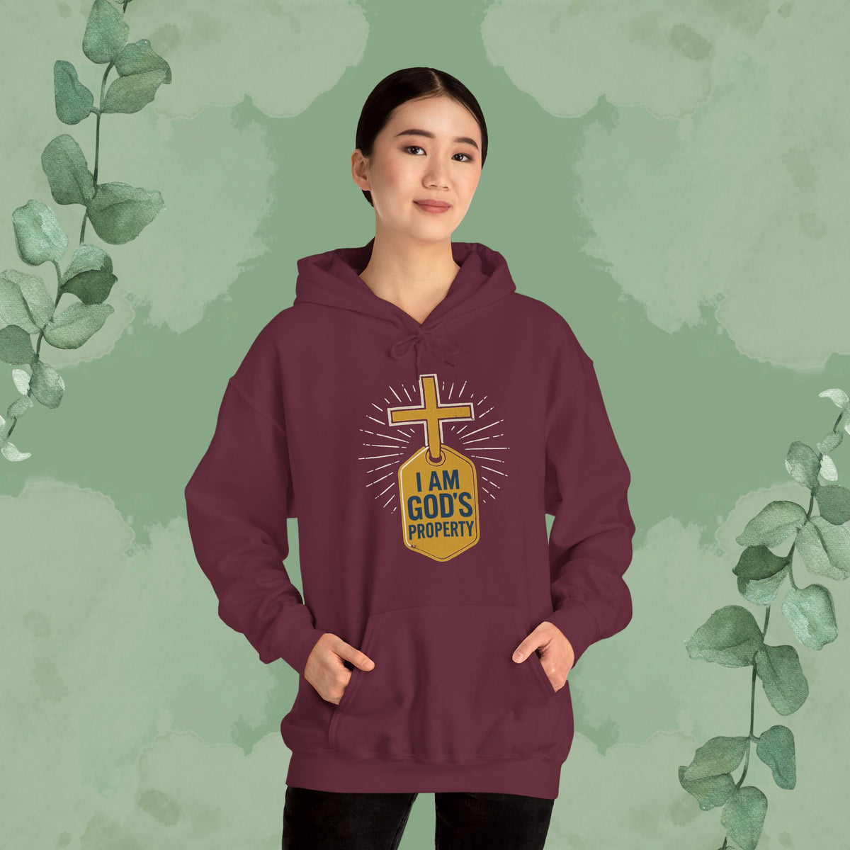 I Am God’s Property Christian Hoodie – Bold Faith Statement Sweatshirt