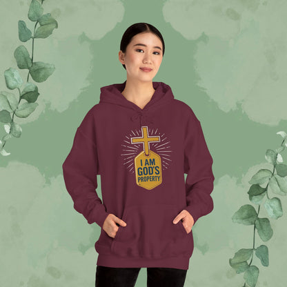 I Am God’s Property Christian Hoodie – Bold Faith Statement Sweatshirt