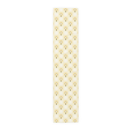 Glorious Cross Table Runner – Elegant Christian Table Décor for Dining, Weddings & Holidays