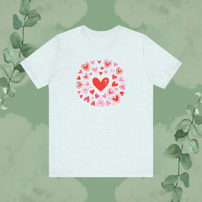 Love Flows Out from the Cross – Faith & Love Tee