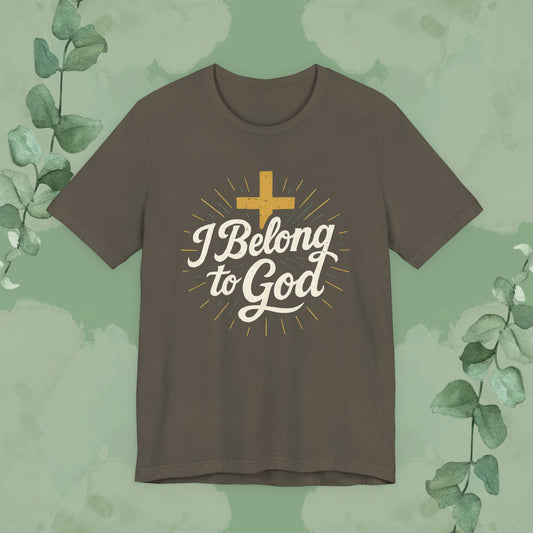 I Belong to God – Christian T-Shirt (Unisex Faith-Based Tee)