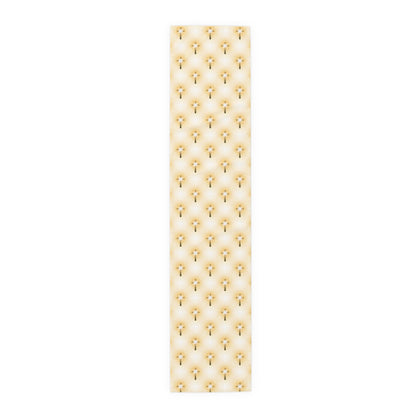 Glorious Cross Table Runner – Elegant Christian Table Décor for Dining, Weddings & Holidays