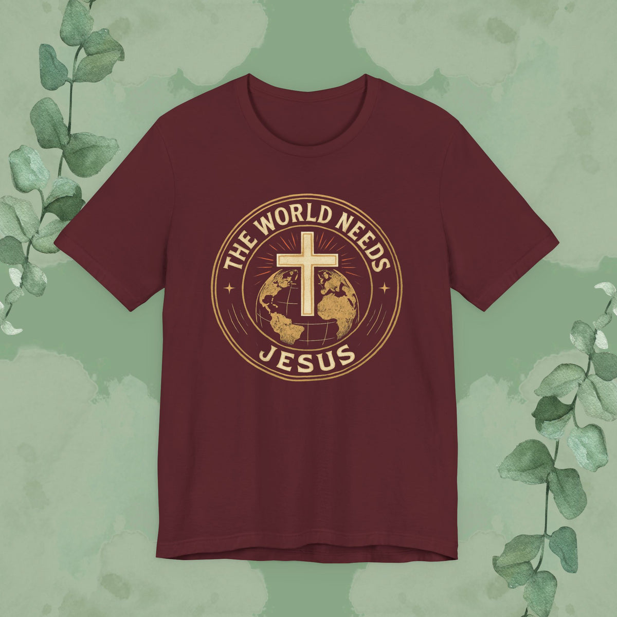 The World Needs Jesus Christian T-Shirt