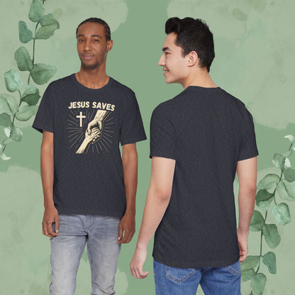 Jesus Saves – Hand of Salvation Christian T-Shirt