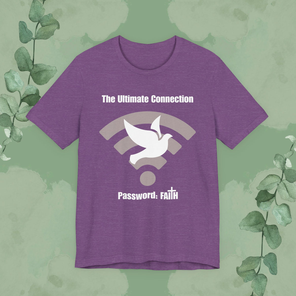 “The Ultimate Connection – Password: FAITH” Christian T-Shirt – Bold, Tech-Inspired Faith Statement