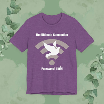 “The Ultimate Connection – Password: FAITH” Christian T-Shirt – Bold, Tech-Inspired Faith Statement