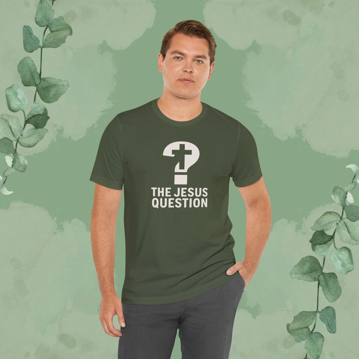 The Jesus Question Christian T-Shirt | Bold Evangelistic Conversation Starter