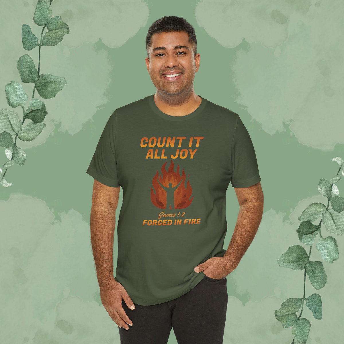 Count It All Joy – Forged in Fire Christian T-Shirt