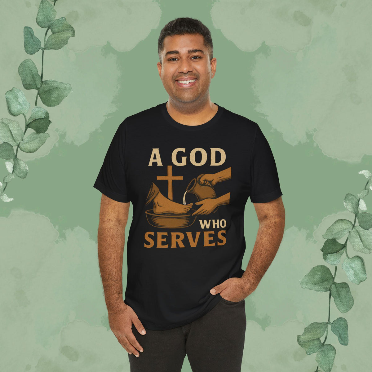 A God Who Serves Christian T-Shirt