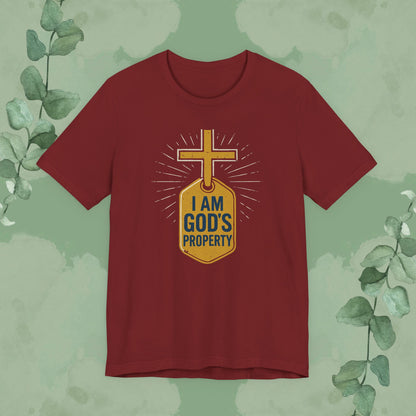I Am God’s Property Unisex Jersey Short Sleeve Tee