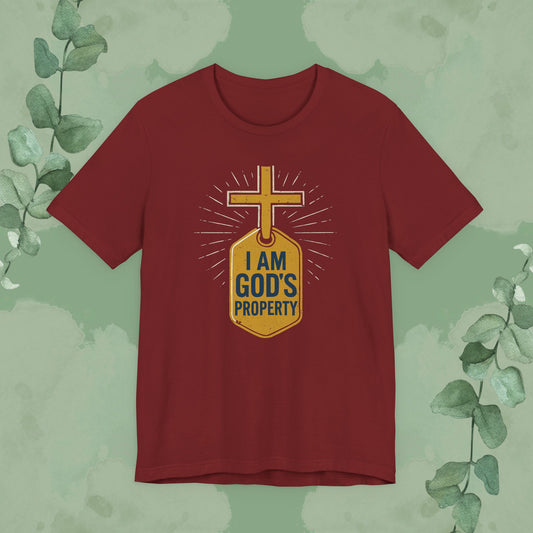 I Am God’s Property Unisex Jersey Short Sleeve Tee