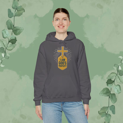 I Am God’s Property Christian Hoodie – Bold Faith Statement Sweatshirt