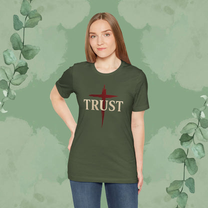 TRUST – Bold Cross Statement T-Shirt