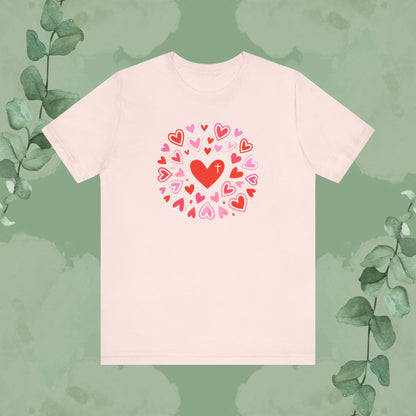 Love Flows Out from the Cross – Faith & Love Tee