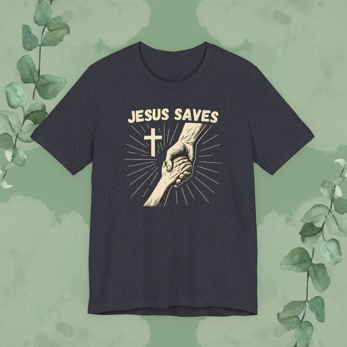 Jesus Saves – Hand of Salvation Christian T-Shirt