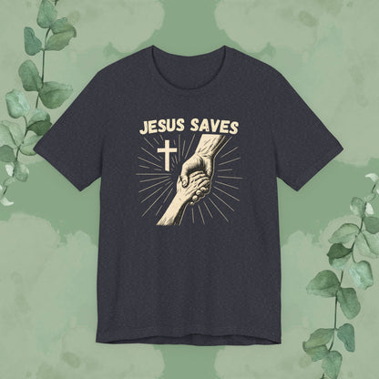Jesus Saves – Hand of Salvation Christian T-Shirt