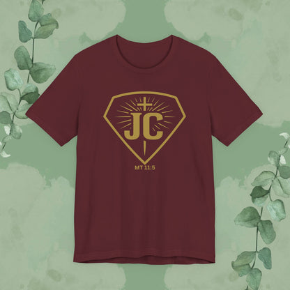 Miracle Man – JC Emblem Tee (Matthew 11:5)