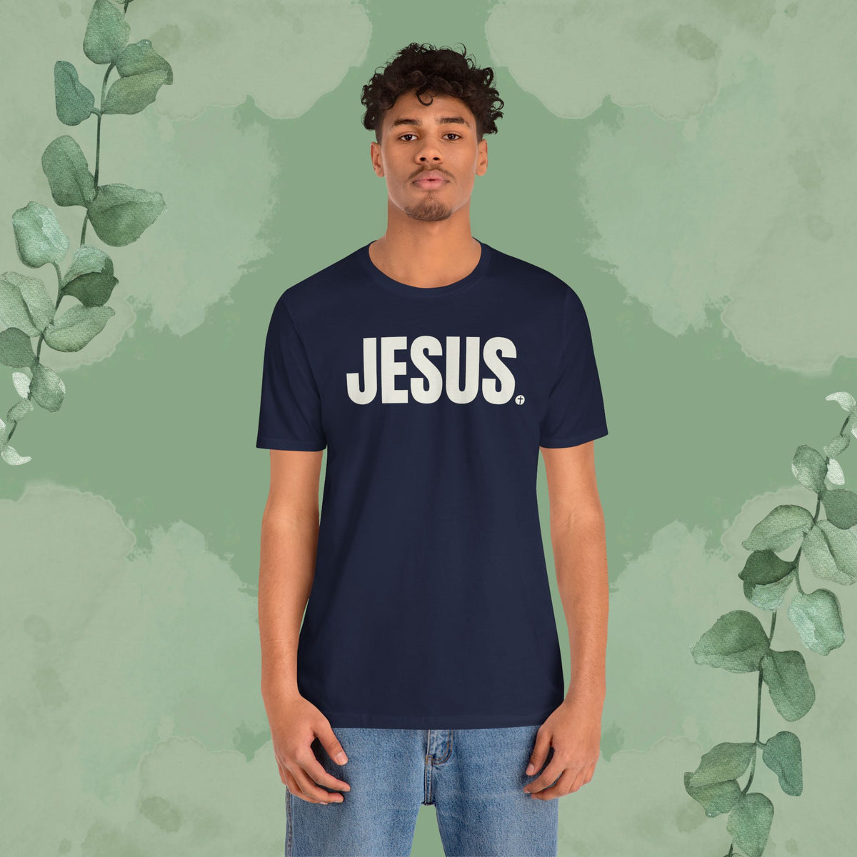 JESUS Period – Bold Christian T-Shirt with Cross Design | True Vine Design