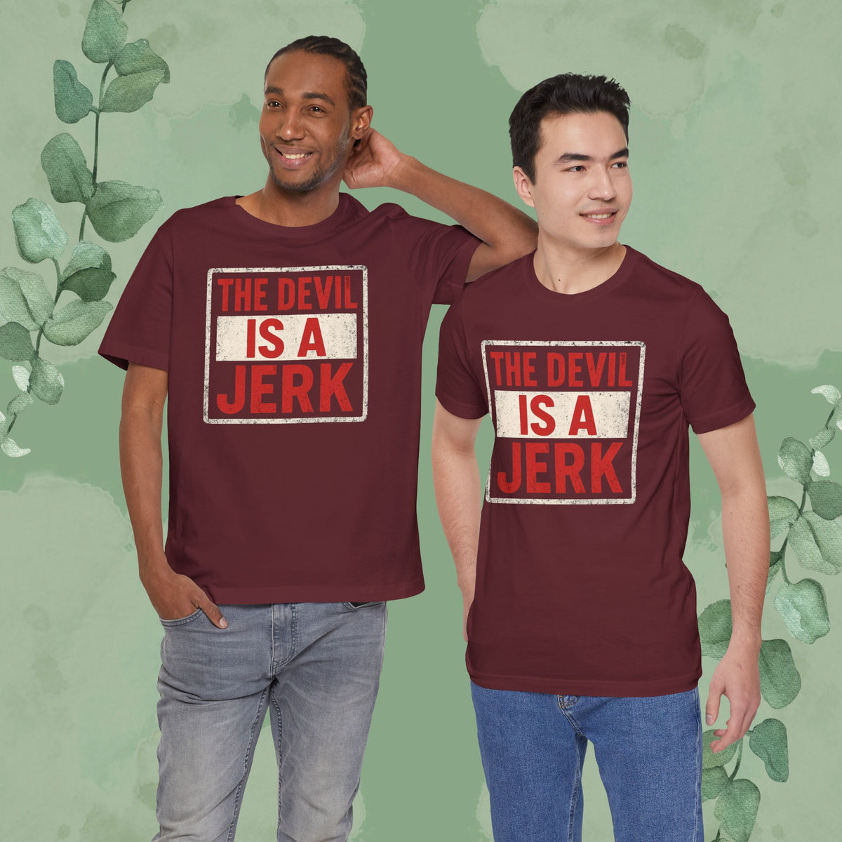 The Devil Is a Jerk T-Shirt | Bold Christian Statement Tee | True Vine Design