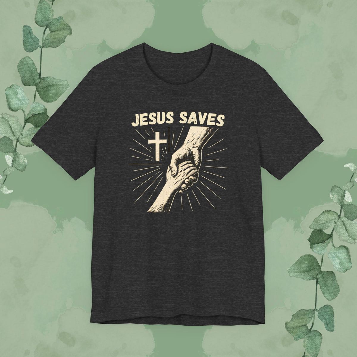 Jesus Saves – Hand of Salvation Christian T-Shirt