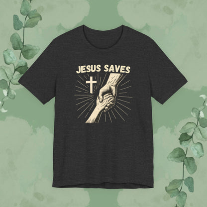 Jesus Saves – Hand of Salvation Christian T-Shirt